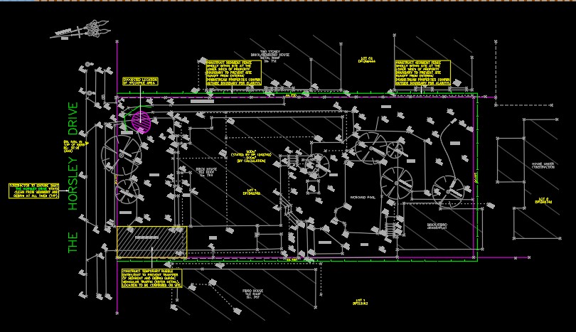 AutoCAD stormwater erosion and sediment control plan